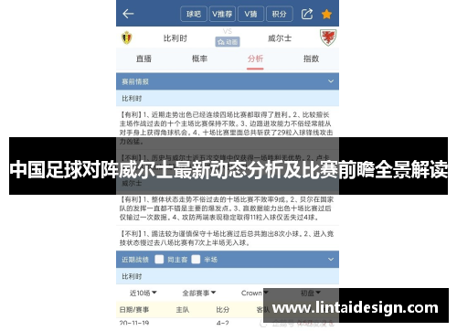 中国足球对阵威尔士最新动态分析及比赛前瞻全景解读